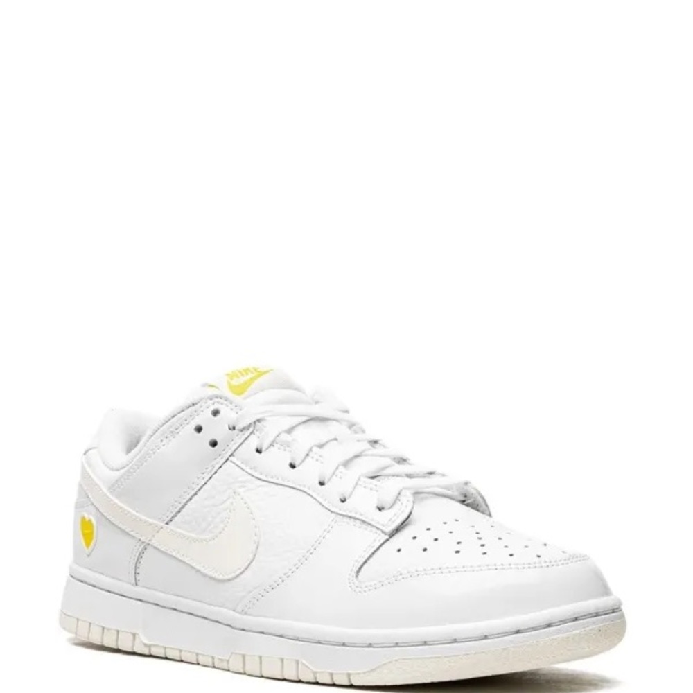 Nike Dunk Low yellow heart White and Yellow Sneakers limited edition size 8 - Picture 4 of 9